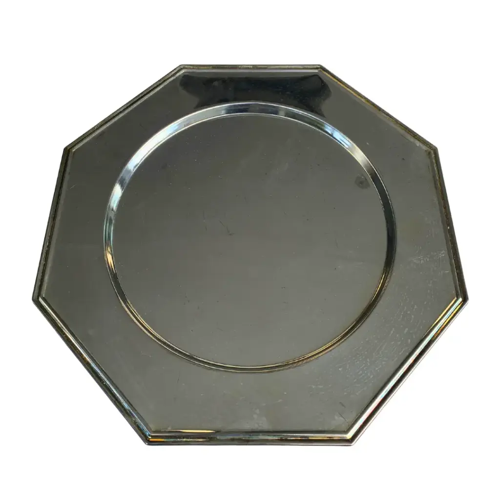 Platos base decorativos en forma hexagonal 6 unidades