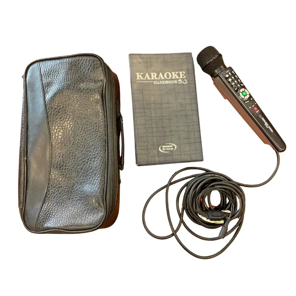 Karaoke micrófono con estuche