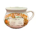 Taza de cerámica diseñada para servir sopa