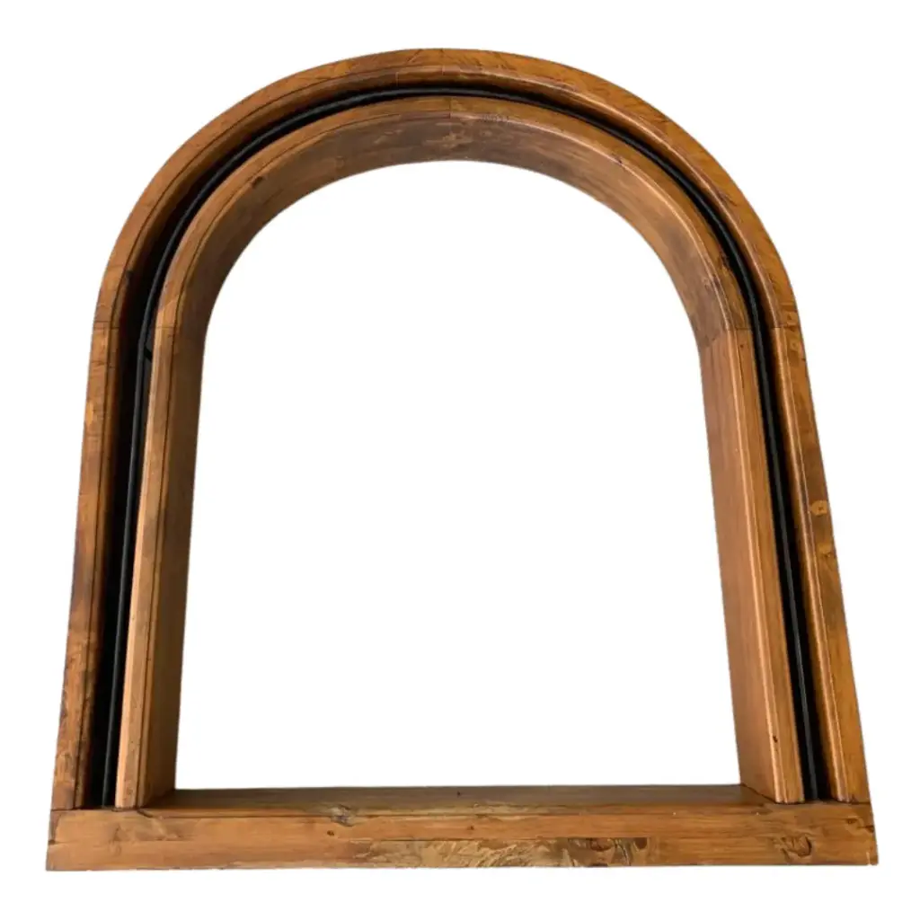Marco de madera maciza arqueado decorativo