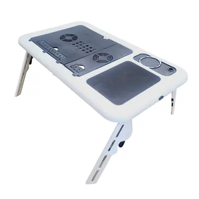 Mesa plegable para computadora con ventilador