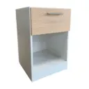 2 Mesas de noche de melamina (41cm x 51cm x 42cm)