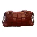 Cartera de cuero roja