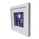 Portaretrato blanco con profundidad