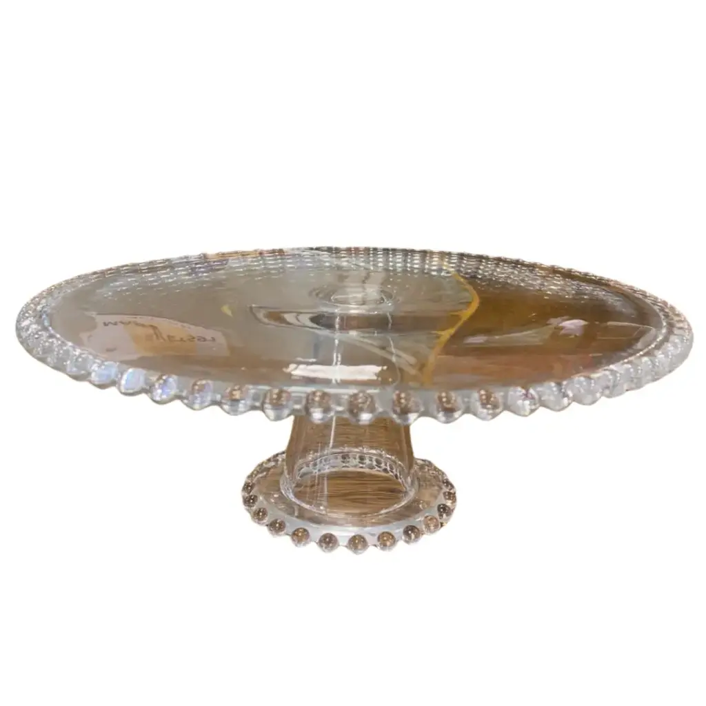 Fuente de vidrio para torta