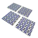 Set de 4 posavasos de cerámica