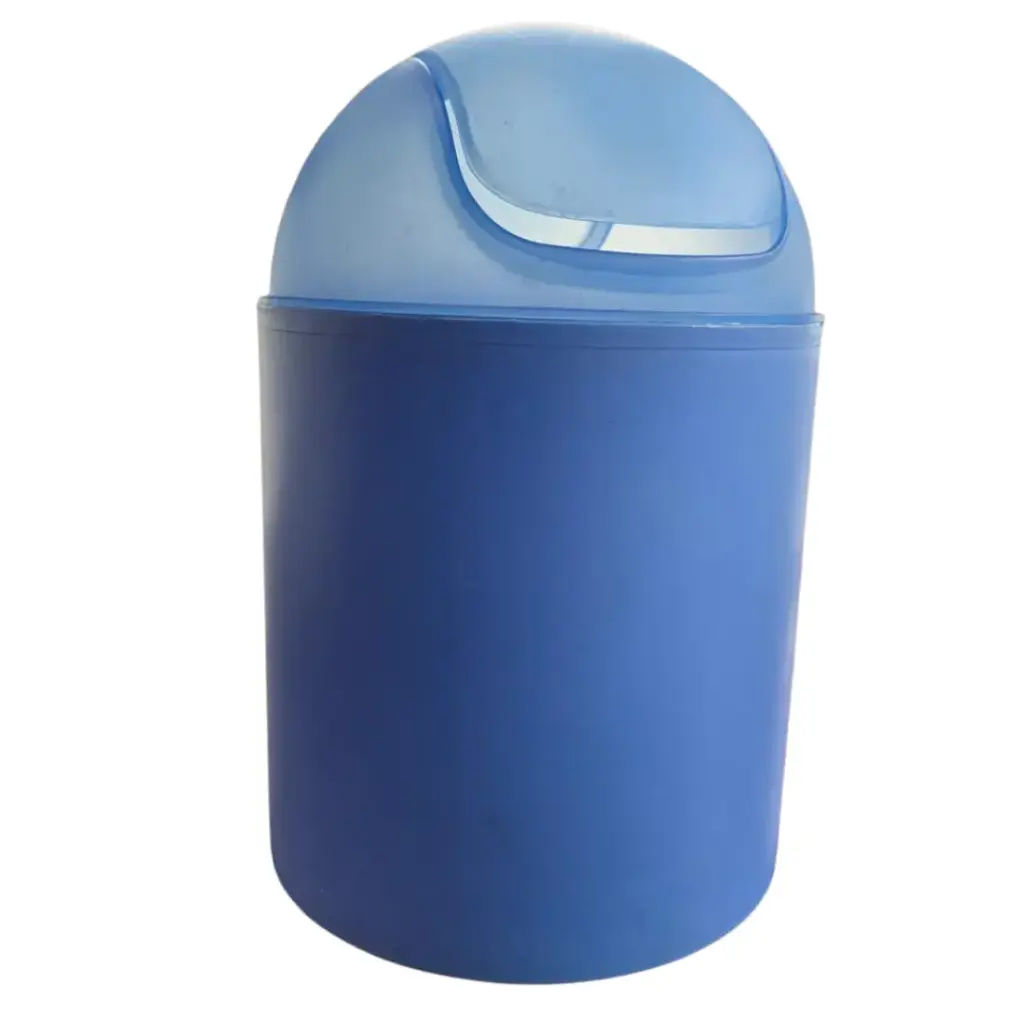 Basurero pequeño azul