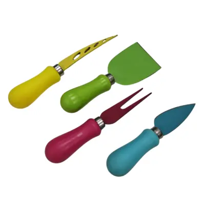 Set de 4 utensilios para piqueos o queso