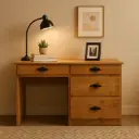 Escritorio de Pino con 4 cajones