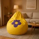 Puff amarillo grande