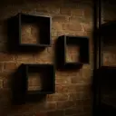 Juego de 3 repisas. Grande 42cm, mediana 36 cm y pequeña 30cm