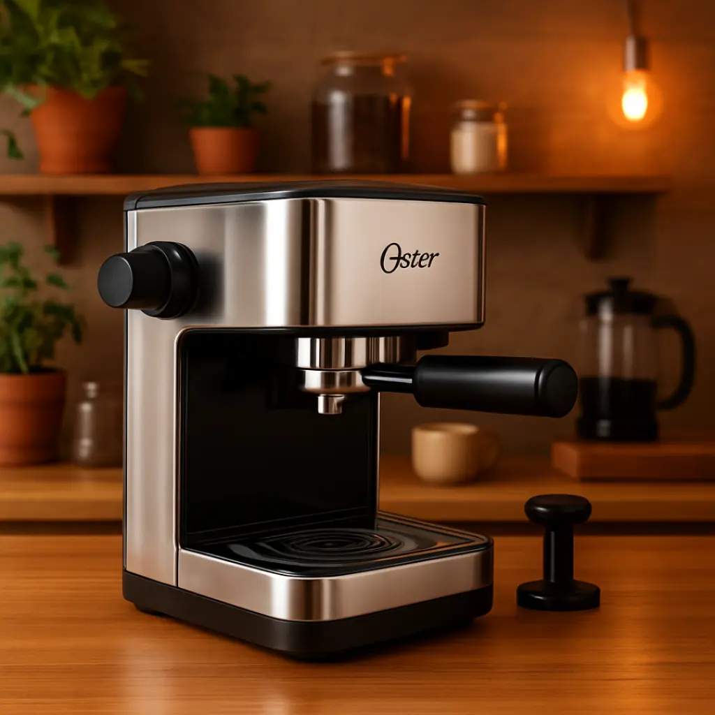 Cafetera Espresso de vapor Marca Oster (espresso y capuchino de 4 tazas)