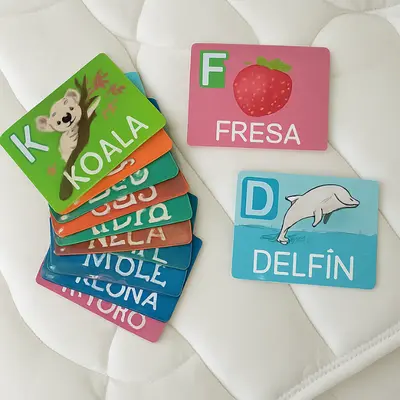 Juego de cartas para aprender a leer y escribir