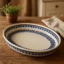 Fuente de cerámica ovalada - Boleslawiec 