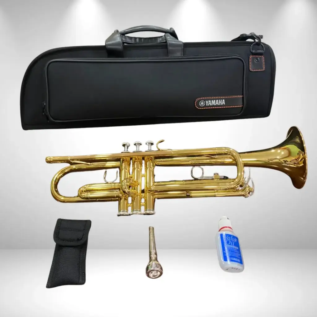 Trompeta Yamaha Modelo: YTR-2330 con estuche, boquilla y aceite para pistones
