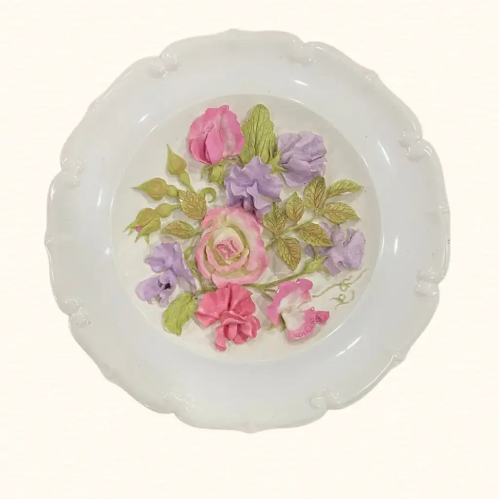 Adorno con flores diámetro 16cm