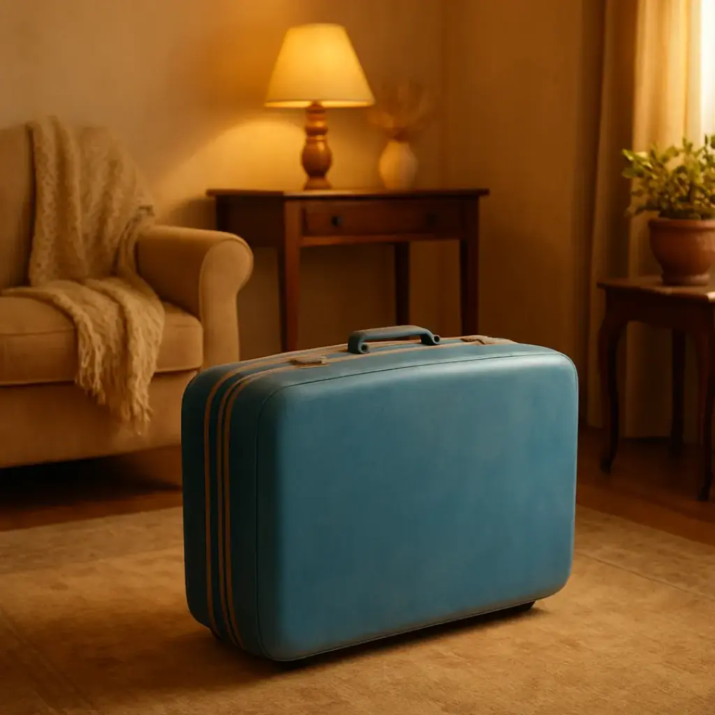 Maleta celeste Samsonite Vintaje