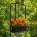 Porta macetas decorativo de hierro forjado