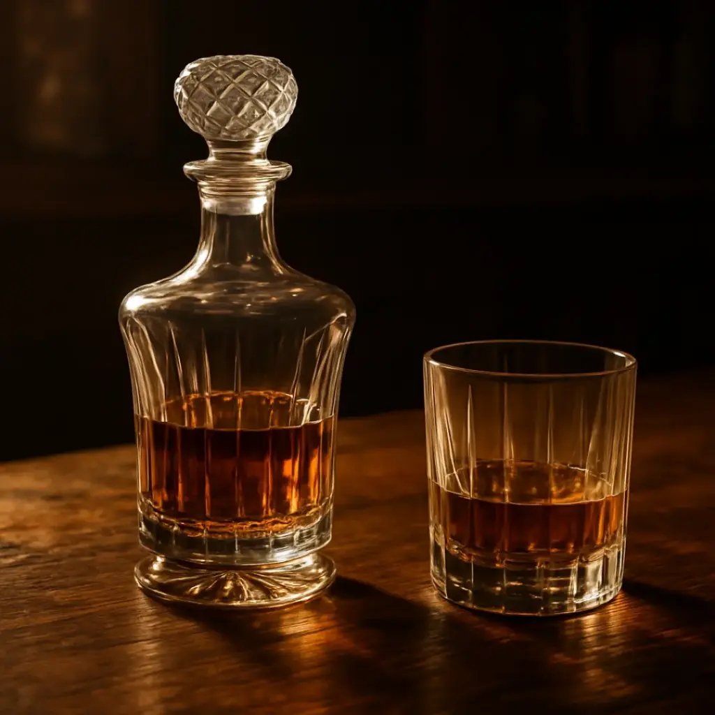 Decantador o licorera de cristal tallado (2307833.293)