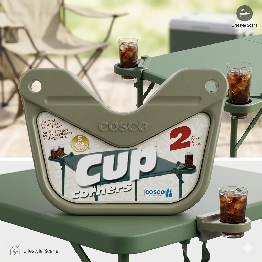 Portavaso esquinero para mesa Cosco Cup Corners (398016.50)