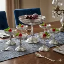 Servicio de mesa antiguo bañado en plata (135281.450)