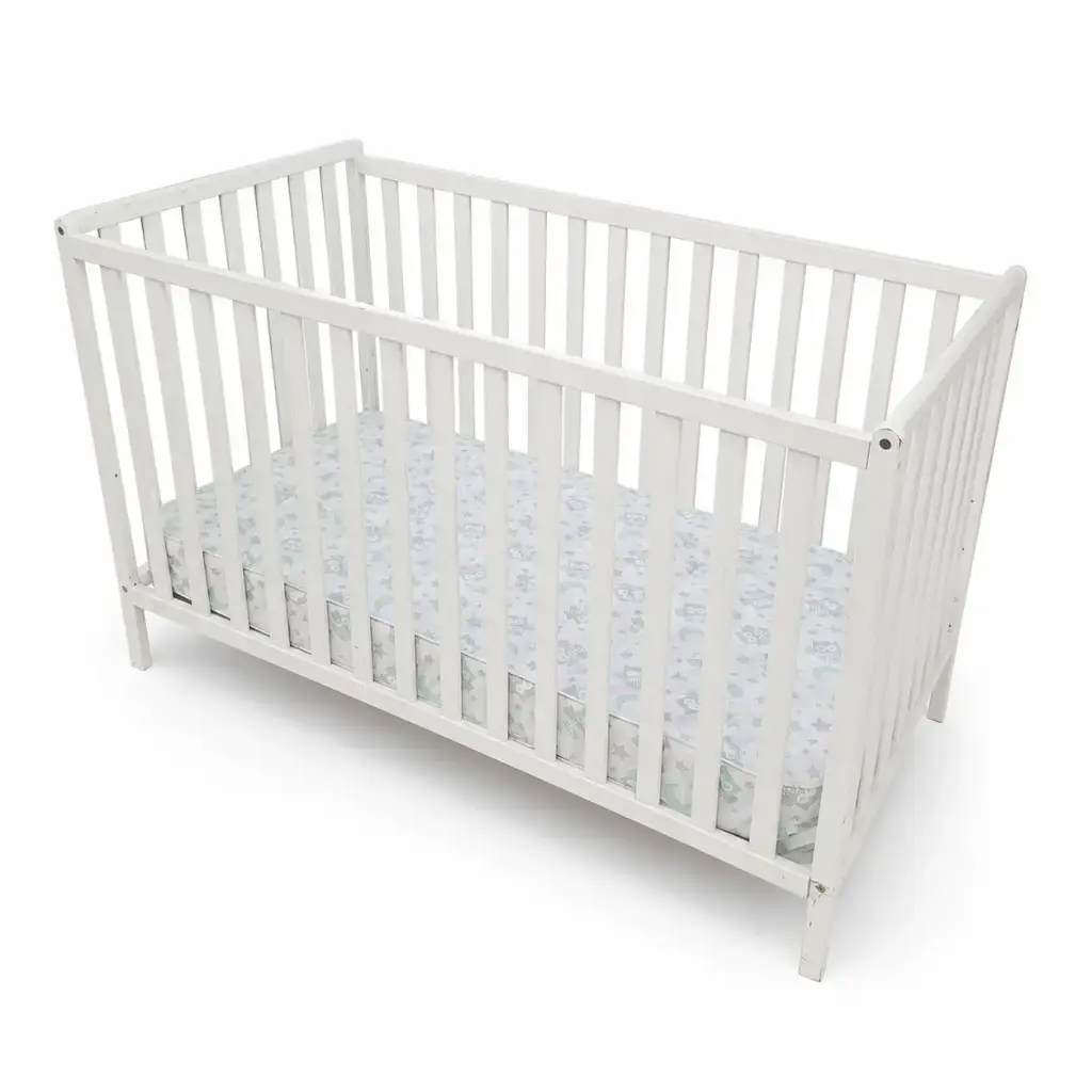 Cuna infantil blanca con colchón impermeable incluido (2624253.350)