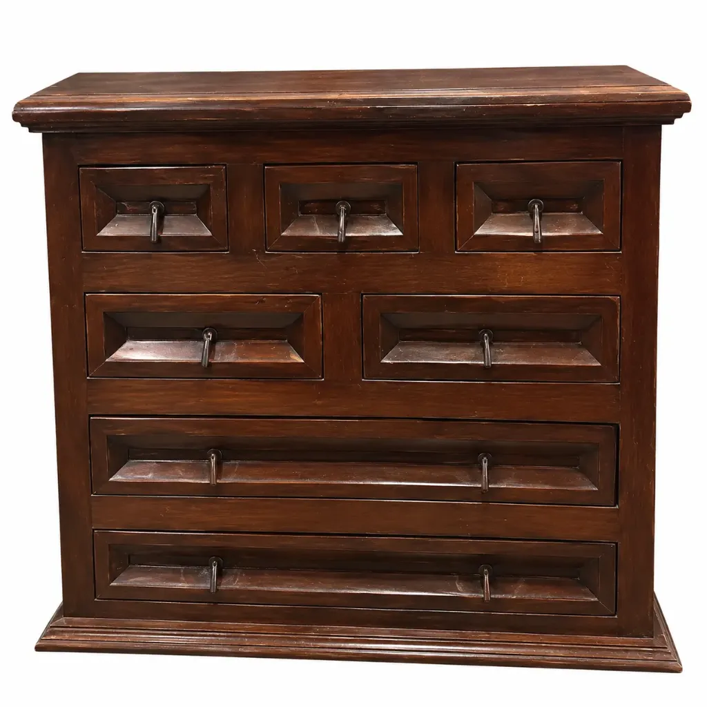 [2297321.200.] Velador de madera con cajones (2297321.200)