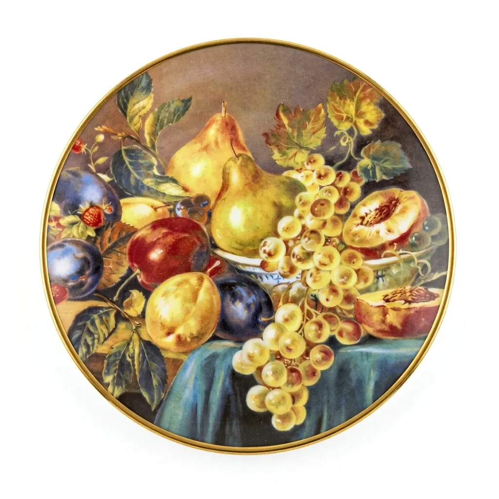 Plato Decorativo de Porcelana (15 cm) - Bodegón Vintage (498696.100)