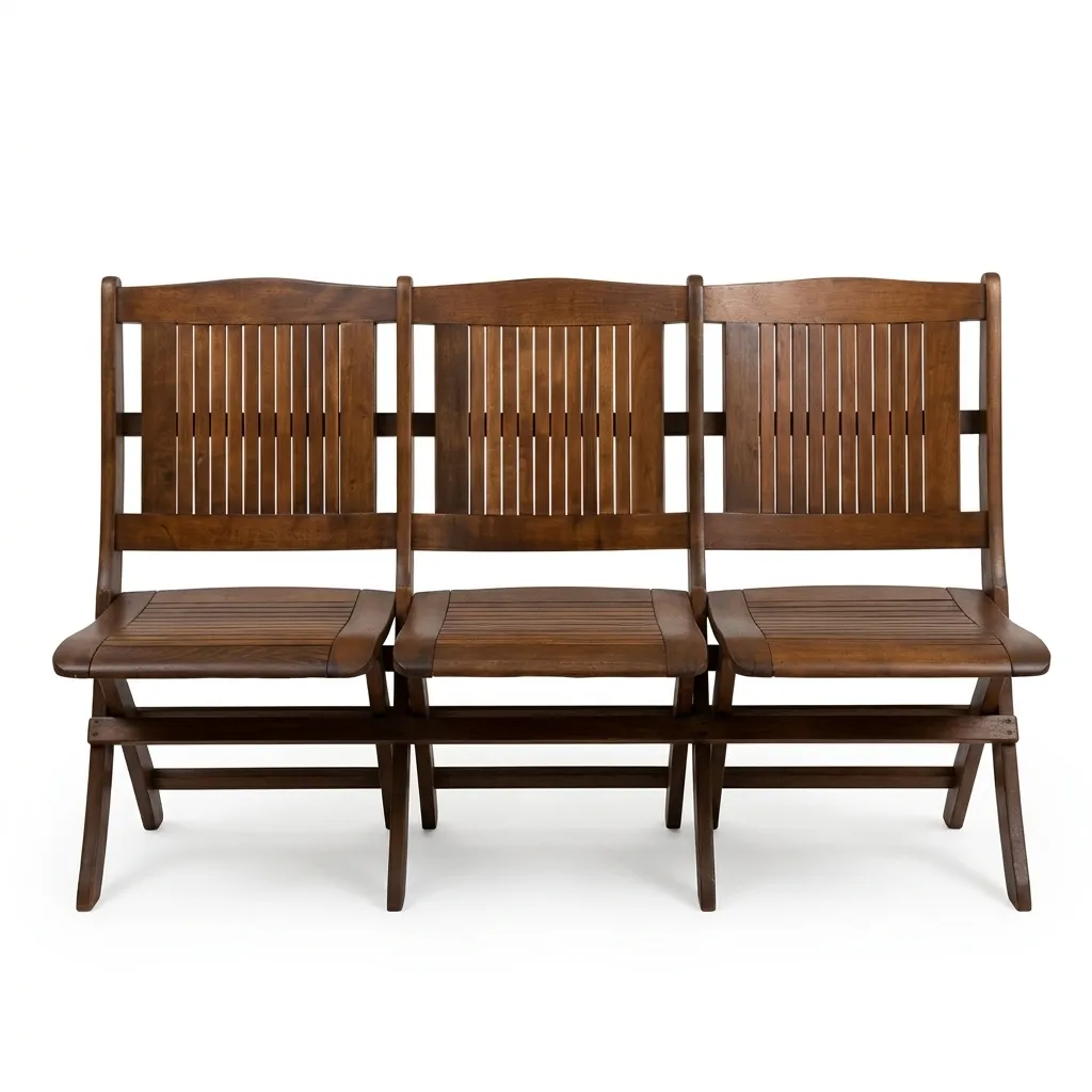 Banqueta Triple de Madera (3312896.1300)