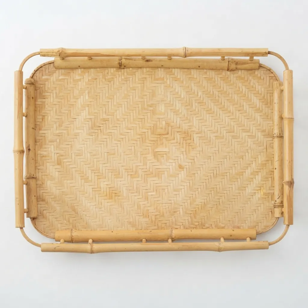 [1029184.80.] Bandeja Grande de Bambú Natural 50x37 cm (1029184.80)