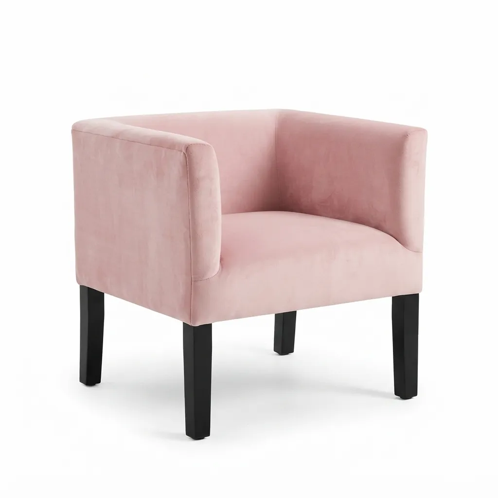 [4914382.300] Sillón de madera con tapiz aterciopelado (4914382.300)