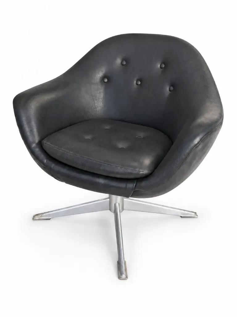 Sillón individual negro giratorio (235024.400)