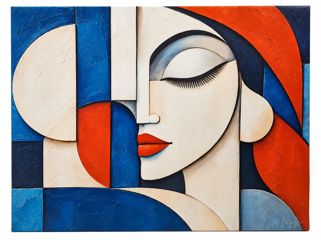Cuadro decorativo de rostro femenino 140 x 105 cm (2056316.980)