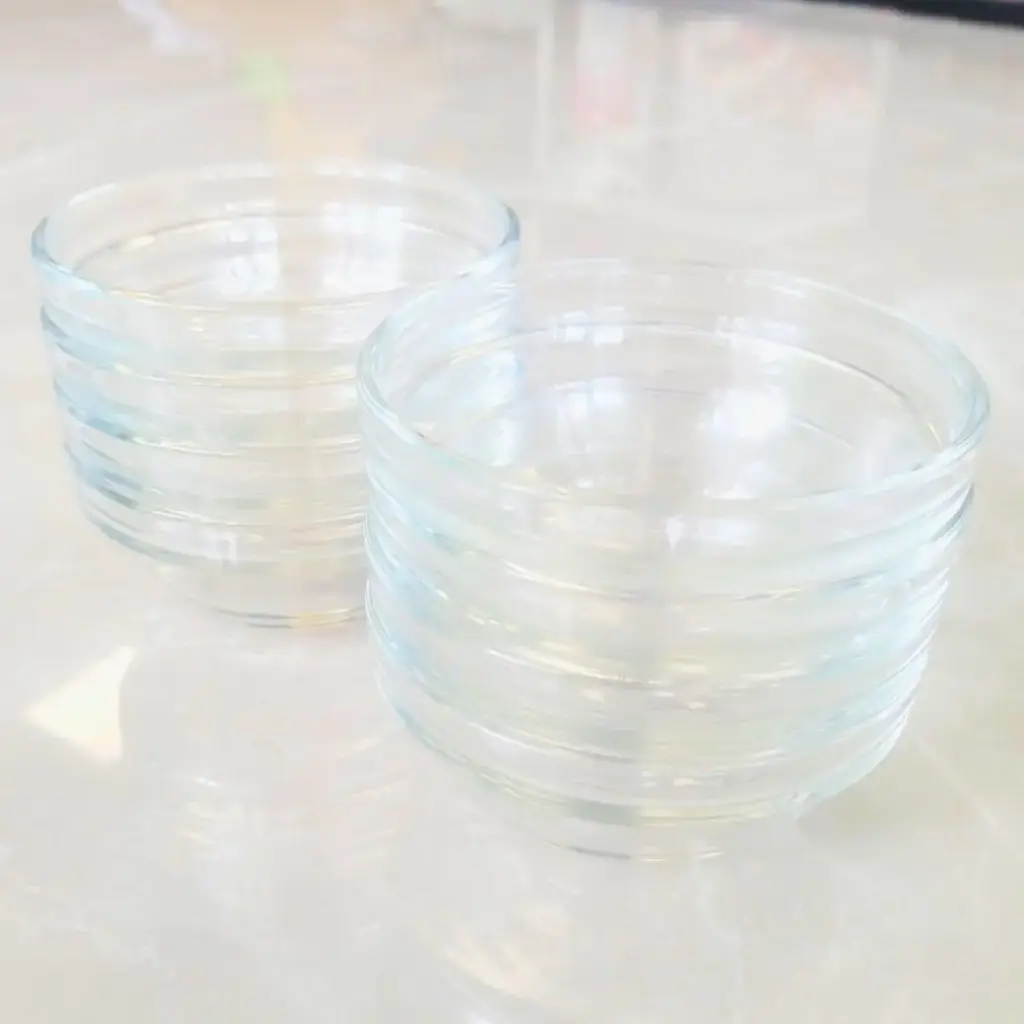 Juego de 8 posillos de vidrio 200ml