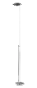 Lámpara de pie halógena de luz directa e indirecta. Regulador electrónico integrado.