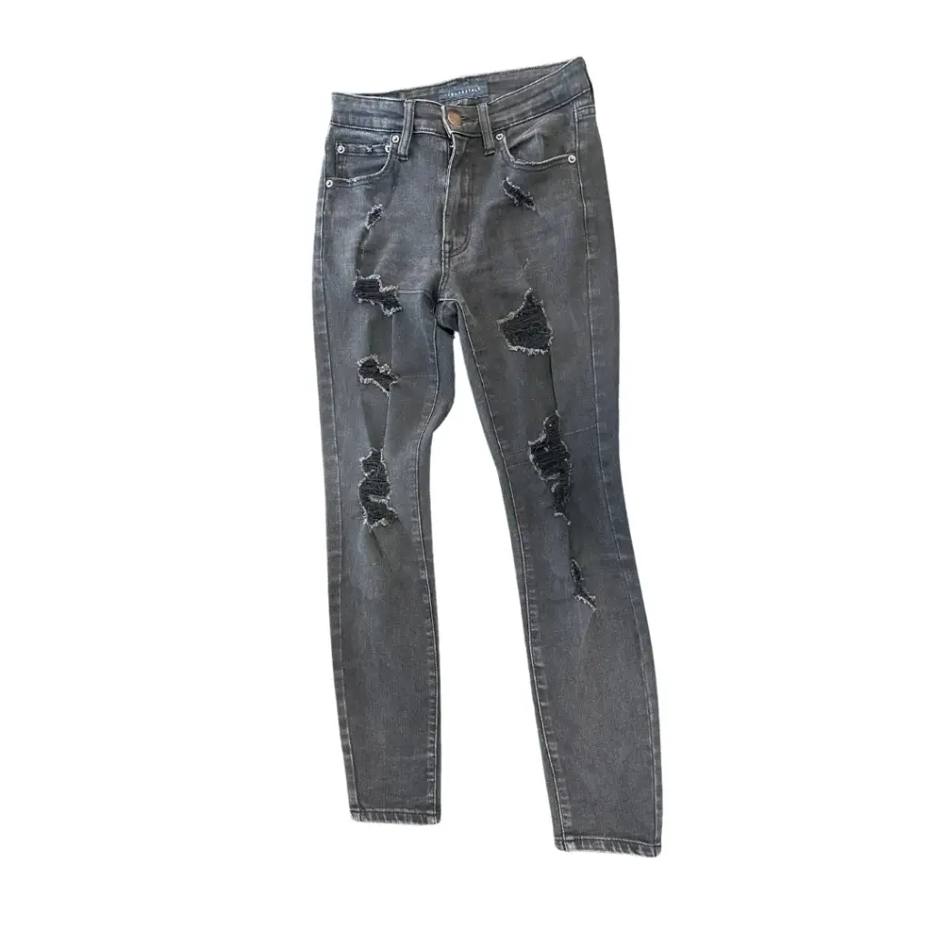 Jean Aeropostale Negro Talla 10 a 12 años