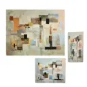Juego de cuadros abstractos - tres piezas