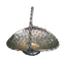 Adorno canasta de vintage de cobre