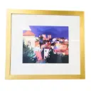 Cuadro con marco dorado - 86.5 x 76.5 cm