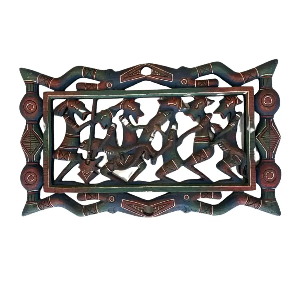 Cuadro tallado a mano de madera 50x30