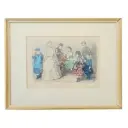 Cuadro Frances grabado 1870