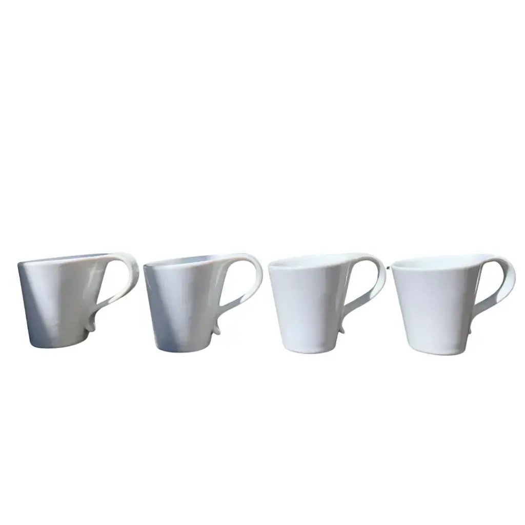 Tazas blancas 4 unidades