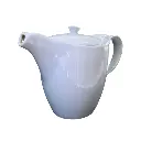 Jarron blanco con tapa 