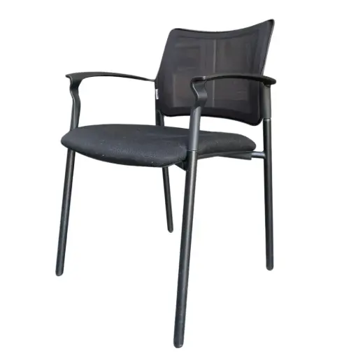 [1234567.21] Silla de trabajo con respaldo de malla horizontal y apoyador