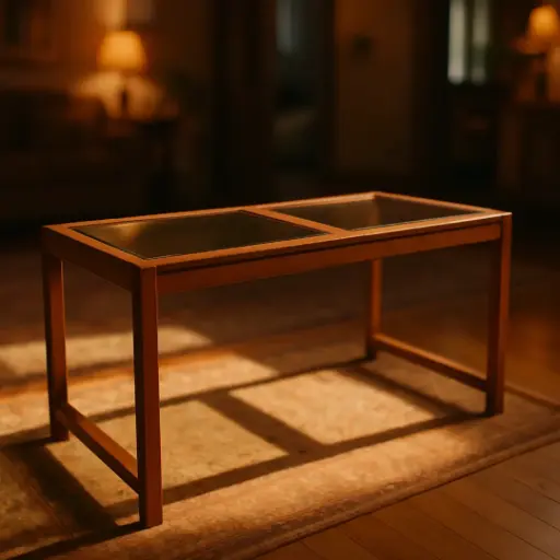 [2309210.4] Mesa aparador con vidrio