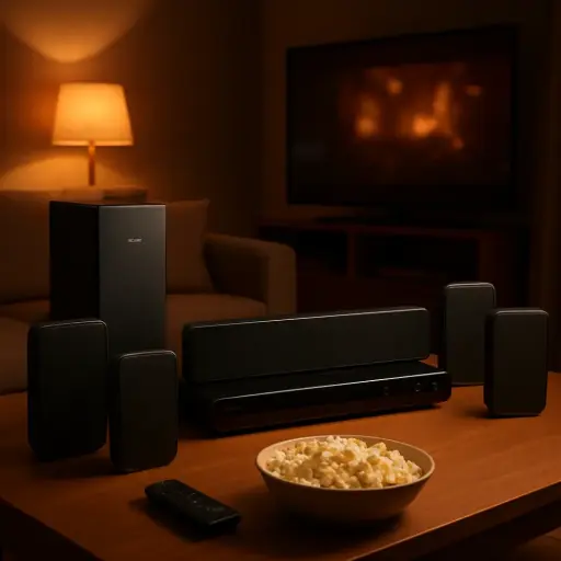 [6963131] Home Teather Philips 5.1 (reproductor + 5 parlantes + subwoofer)