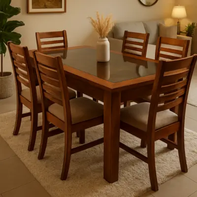 [2457551.3120] Comedor de madera maciza para 6 personas (2457551.3120)