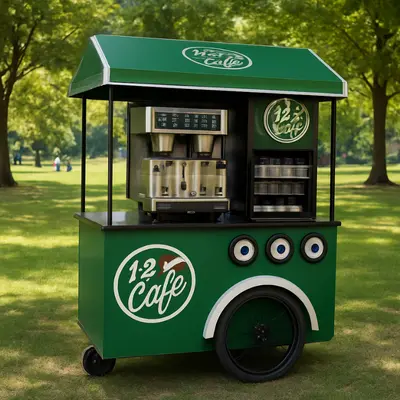 [3354351.203] Carrito con máquinas para café