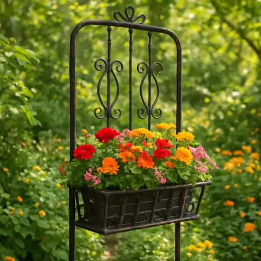 [2230383] Porta macetas decorativo de hierro forjado