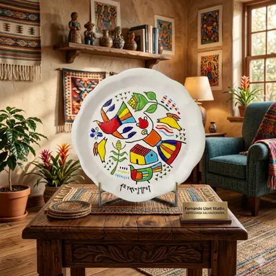 [135281.60] Platos decorativos pintados a mano (135281.60)